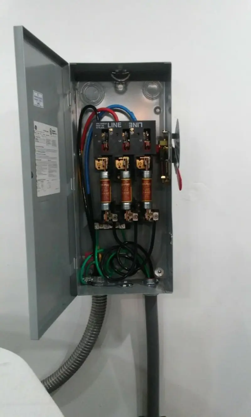 Three-phase disconnect switch installed for Electrical Wiring & Rewiring in Lindsay